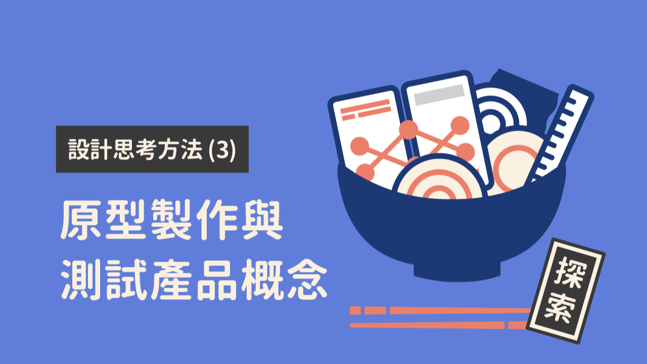 設計思考方法 (3)：原型製作、測試產品概念